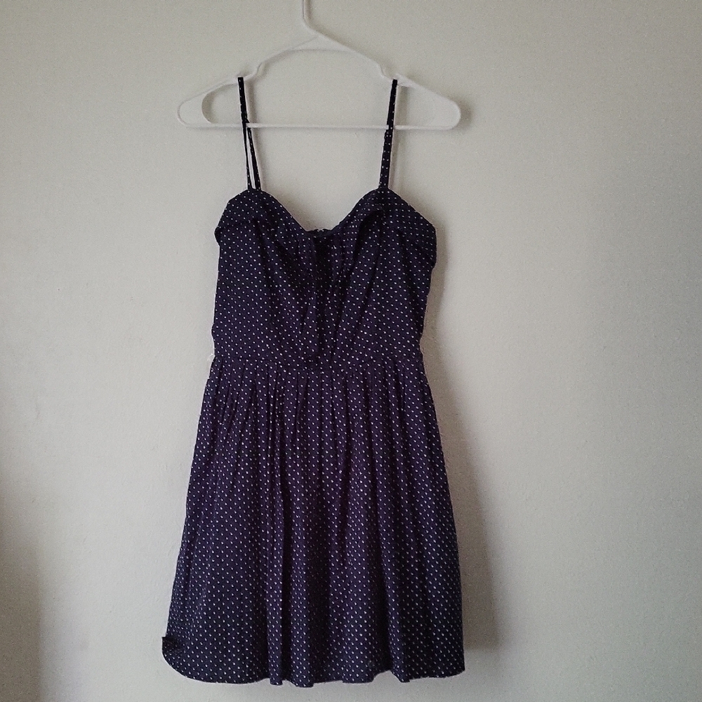 Elegant Black Polka Dot Dress